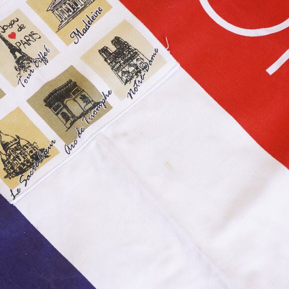 Paris France Chef's Apron French Adjustable Kitchen Cooking Smock Red White Blue - Picture 3 of 8